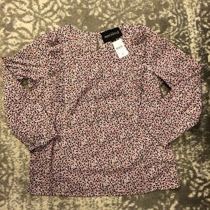 NWT pink flower blouse